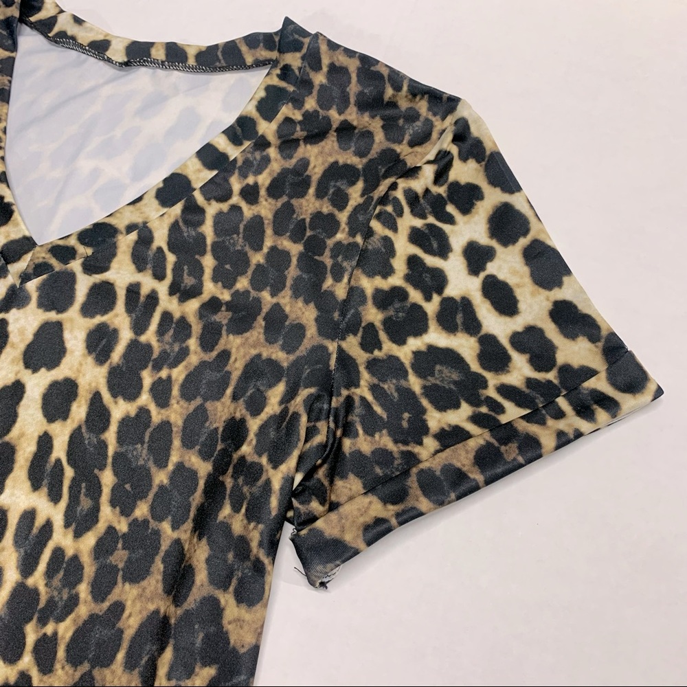 New Without Tags - Twist Knot, Leopard Print Dress - Picture 5 of 5